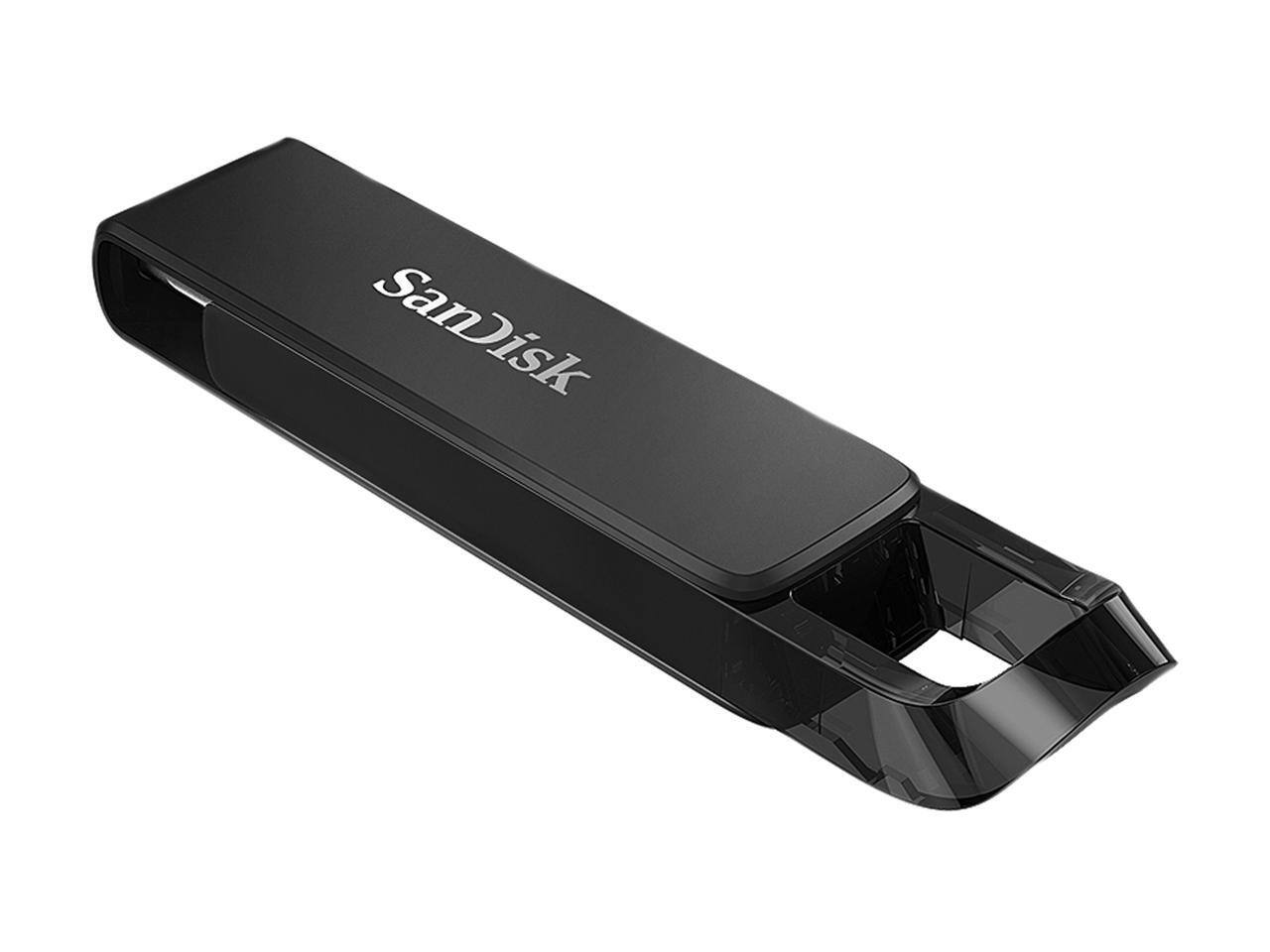 Alt View 4. SanDisk - SanDisk 256GB Ultra USB Type-C Flash Drive, Speed Up to 150MB/s (SDCZ460-256G-G46) - Black.
