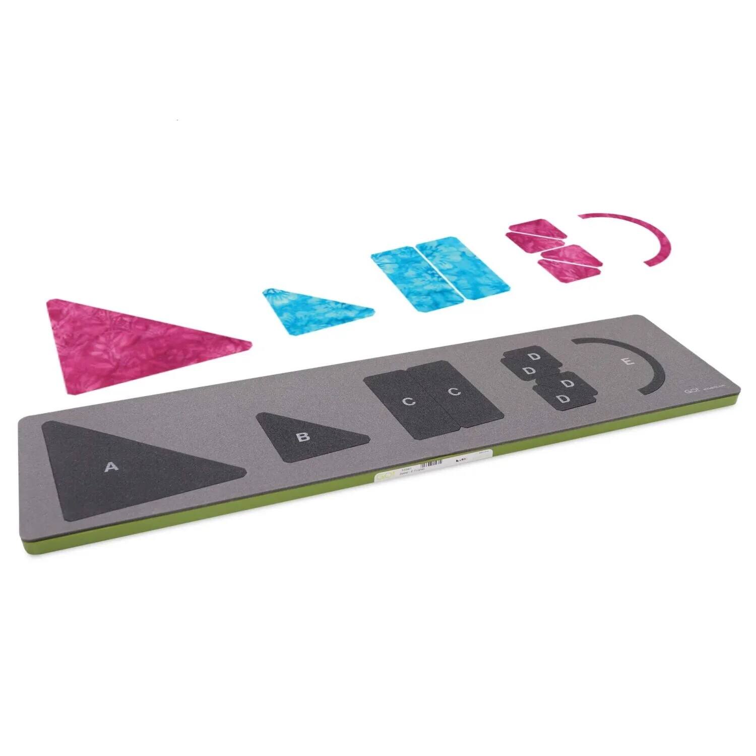 Back. AccuQuilt - AccuQuilt GO! Basket 6" Finished Quilt Block Die – Block on Board (BOB) 2-Color Die to Try, March 2026 - Black.