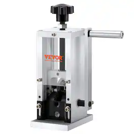 VEVOR - Wire Stripping Machine,Wire Stripper with Hand Crank or Drill Powered,0.06''-1.18'' Copper Wire Stripper - Silver