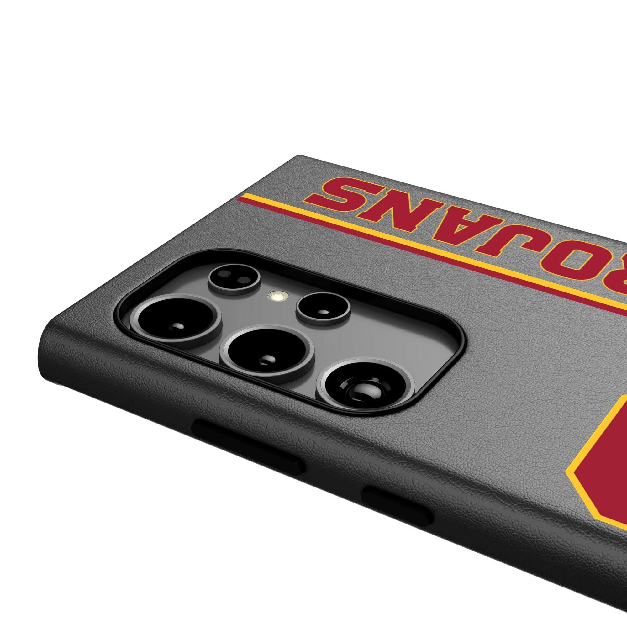 Alt View 2. Keyscaper - USC Trojans Galaxy Magnetic Bump Case - S25 - Black.