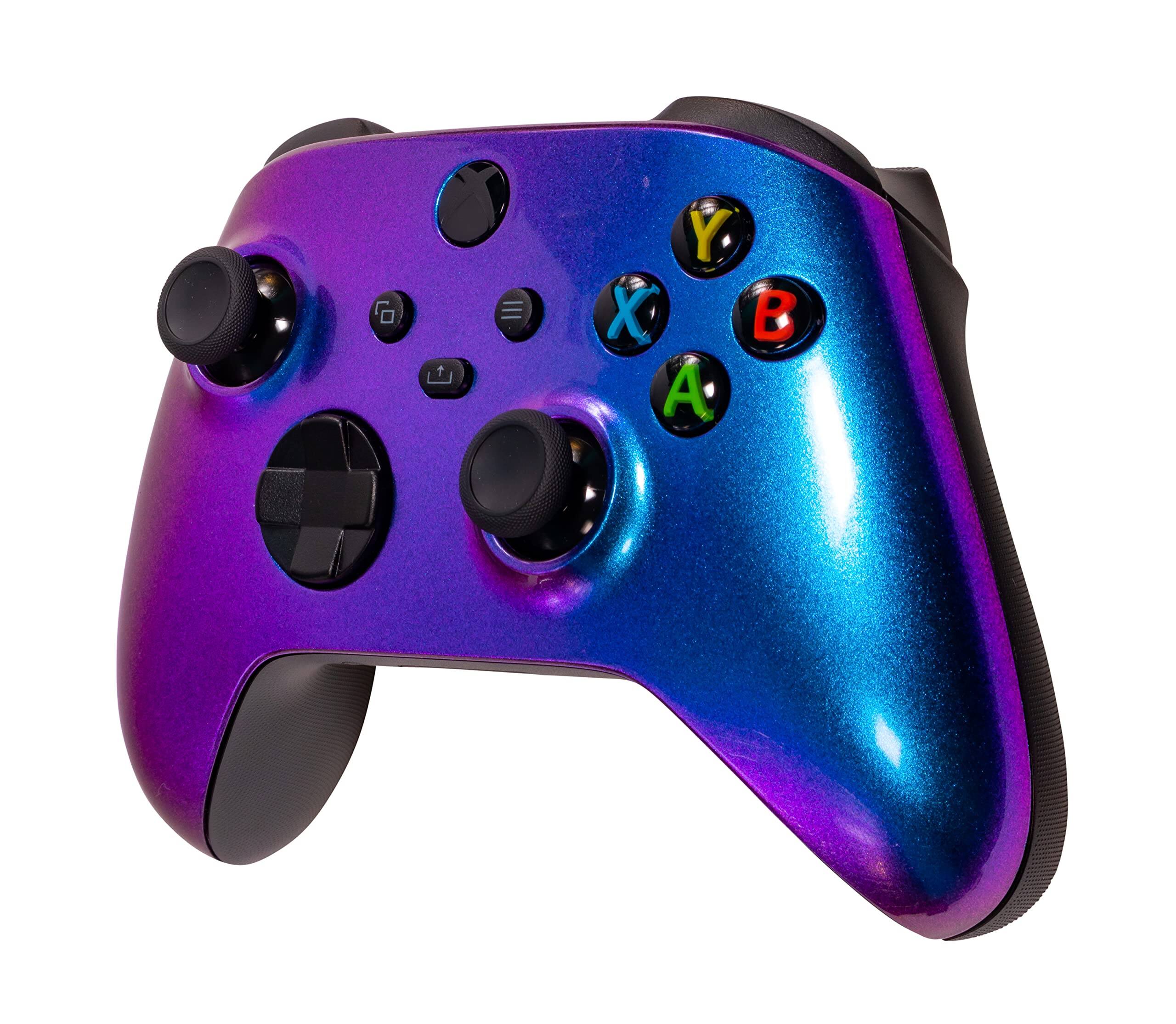 Left. HM 1810 - One Series X Custom Color Changing Controller - Chameleon Compatible With - RED XS.