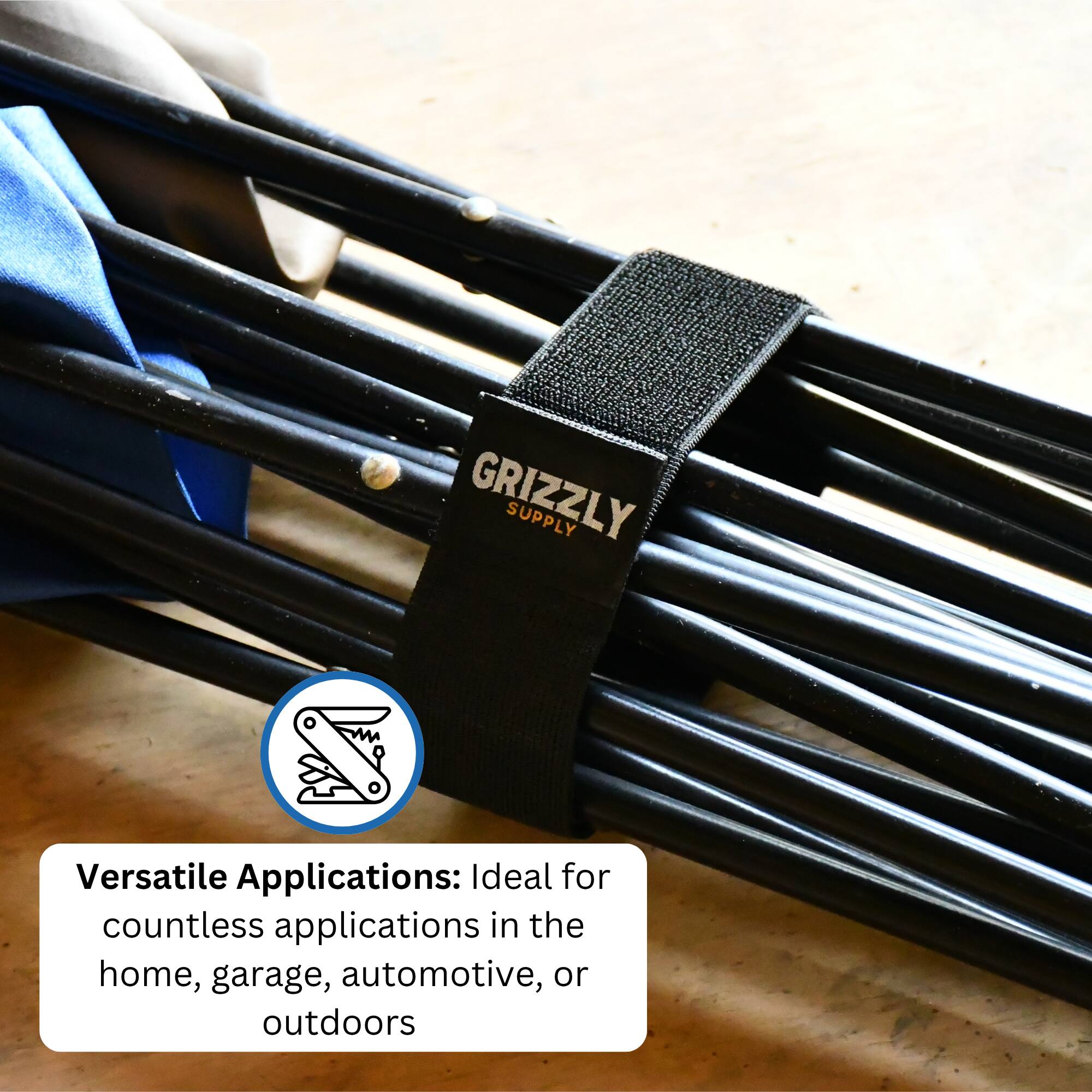 GRIZZLY SUPPLY

Versatile Applications: Ideal for countless applications in the home, garage, automotive, or outdoors