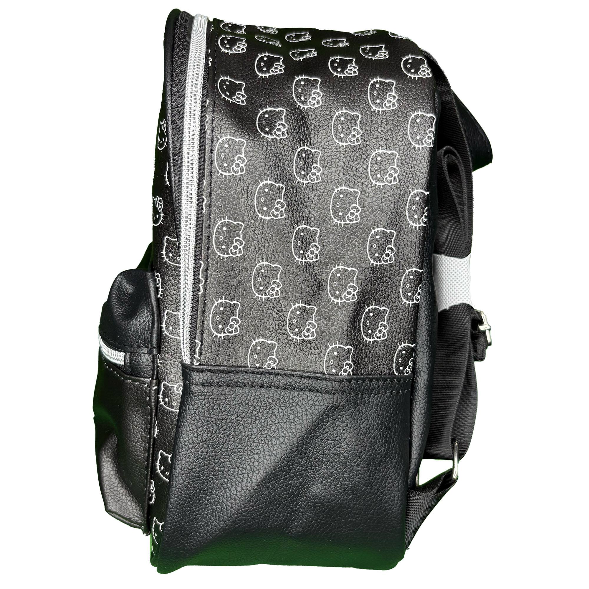 Alt View 2. UPD - Hello Kitty Black & White 10" Mini Deluxe Backpack with 1 Front pocket - Multicolored.