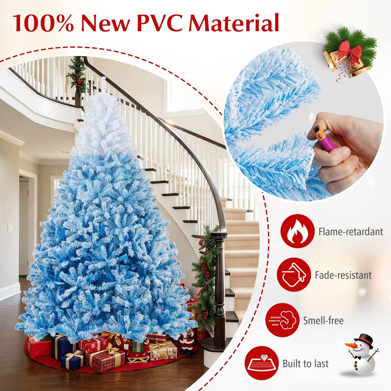 100% New PVC Material

- Flame-retardant
- Fade-resistant
- Smell-free
- Built to last