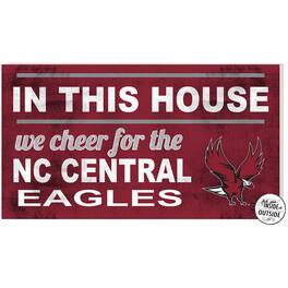 Jardine - North Carolina Central Eagles 11'' x 20'' Indoor/Outdoor In This House Sign - Maroon