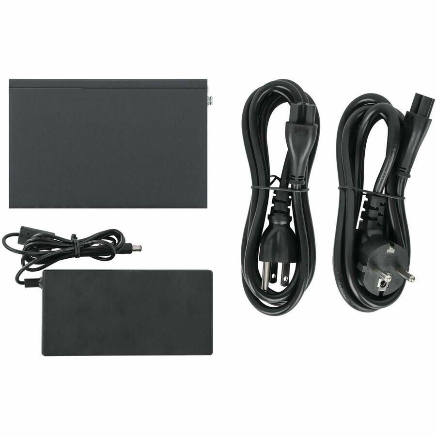 Alt View 1. Tripp Lite - Eaton Tripp Lite Series 8-Port 10/100/1000 Mbps Desktop Gigabit Ethernet Unmanaged Switch with PoE+, 60W, Metal - Black.