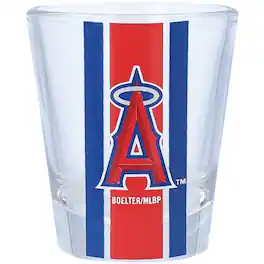 Logo Brands - Los Angeles Angels 2oz. Stripe Shot Glass - Multicolor