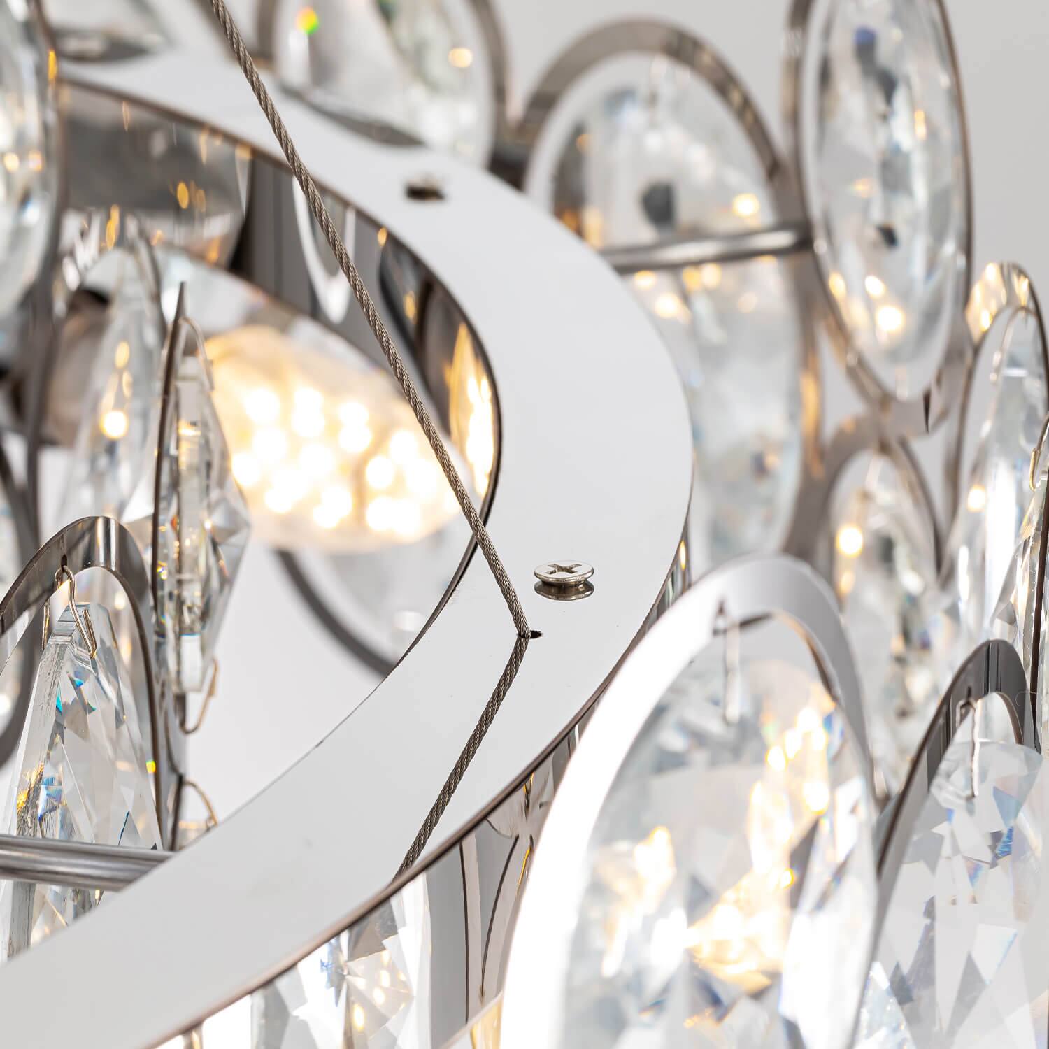 Alt View 6. Siljoy - Opal Unique Elegance Crystal Chandelier.