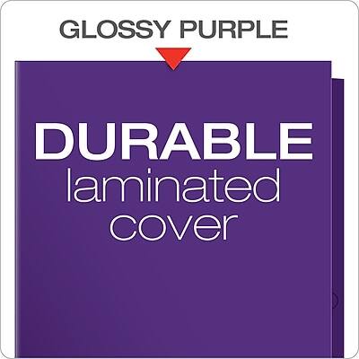 GLOSSY PURPLE  
DURABLE laminated cover
