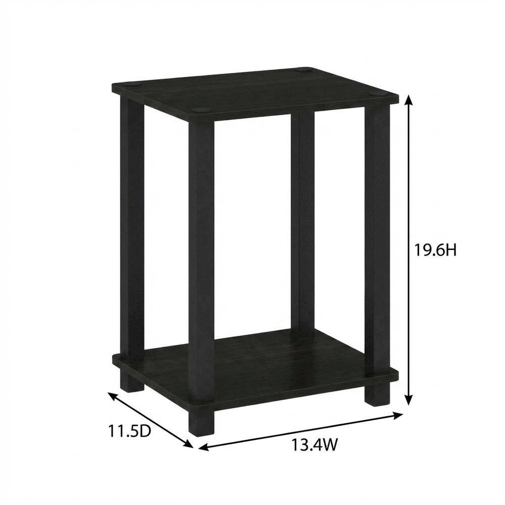 FurniFact - Small End Table for Compact Living Spaces - Espresso/Black price history on PriceWatchPro