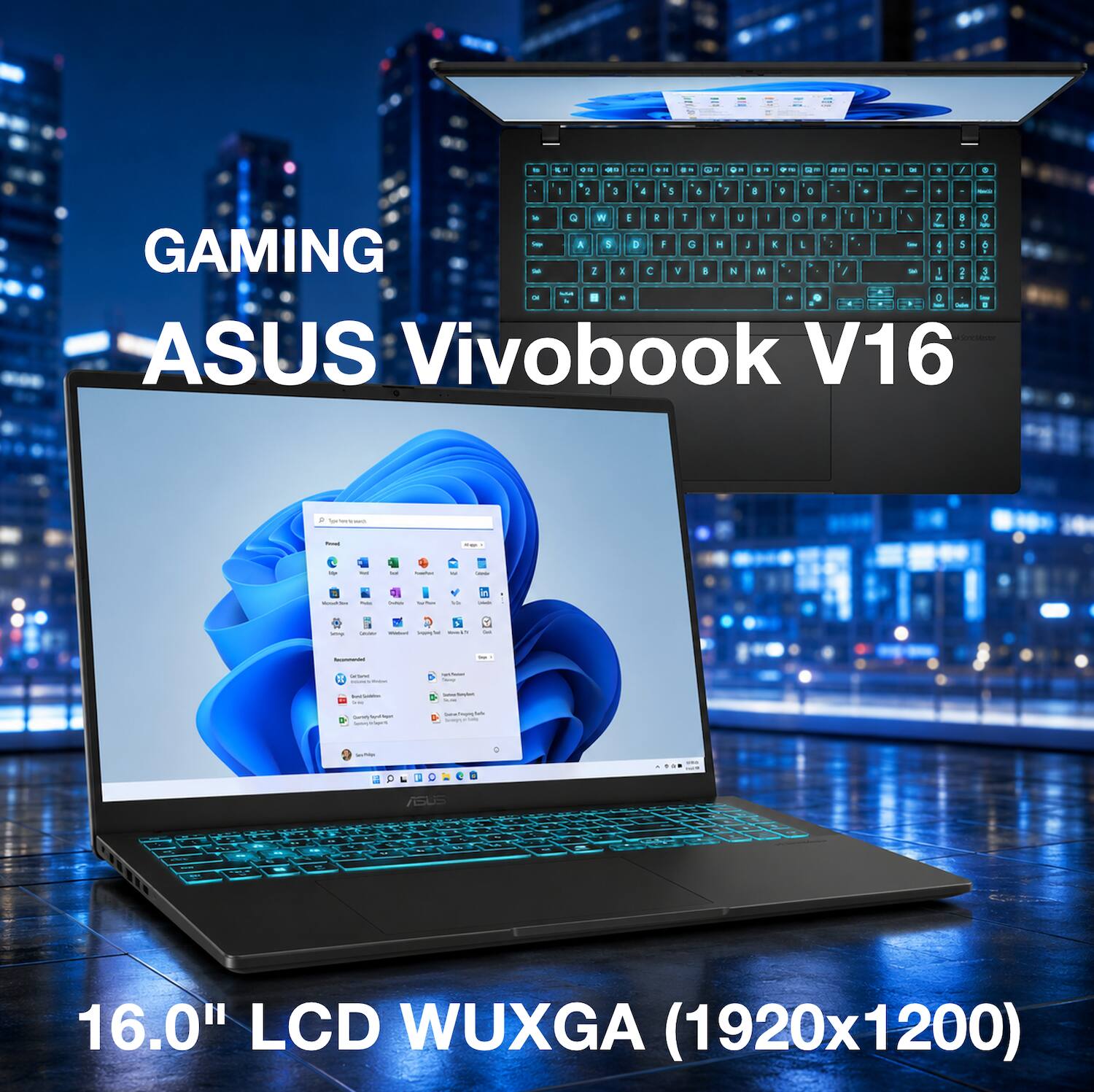 GAMING ASUS Vivobook V16

16.0" LCD WUXGA (1920x1200)