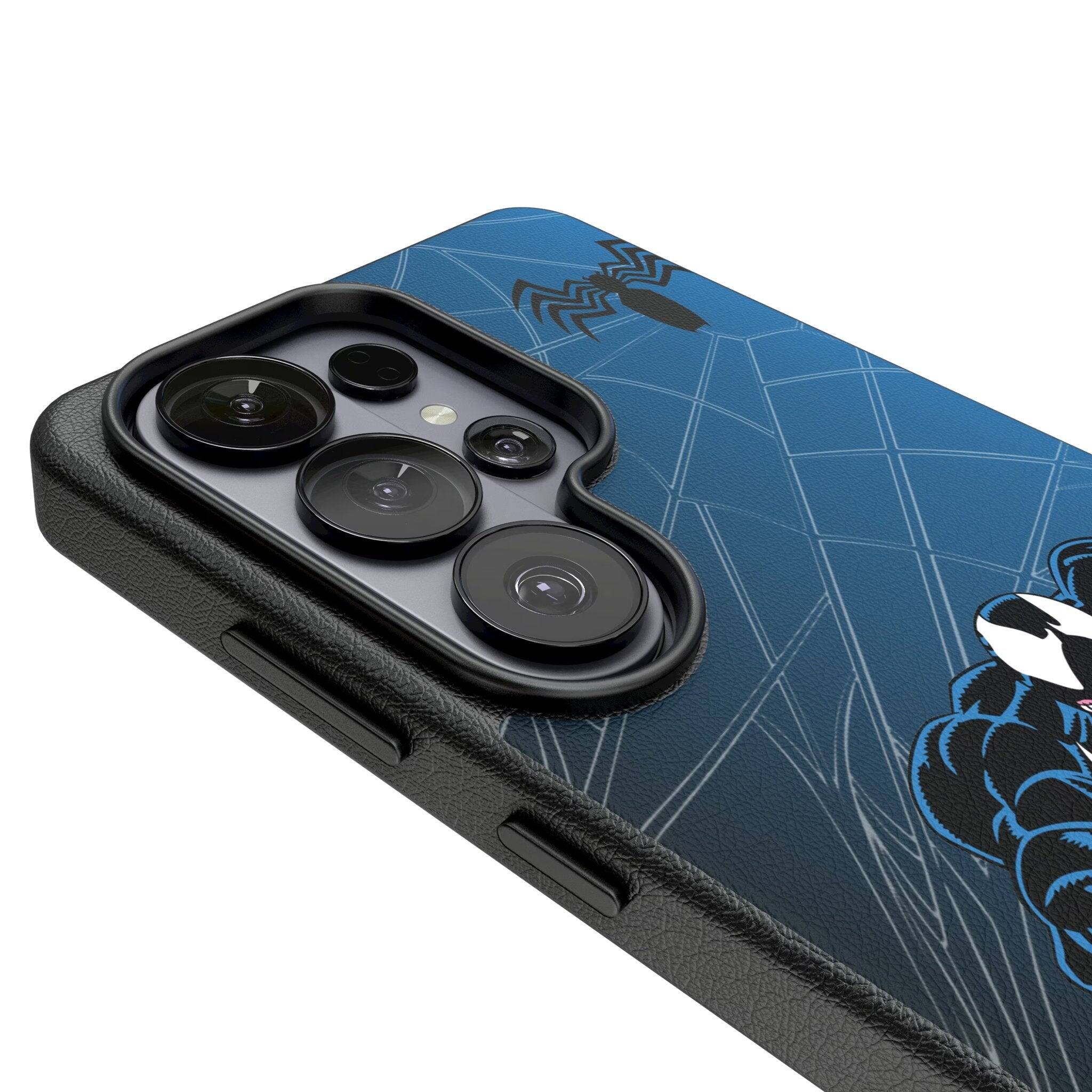 Left. Keyscaper - Marvel MechLine MagSafe Compatible Phone Case - Samsung Galaxy S26 - Venom.