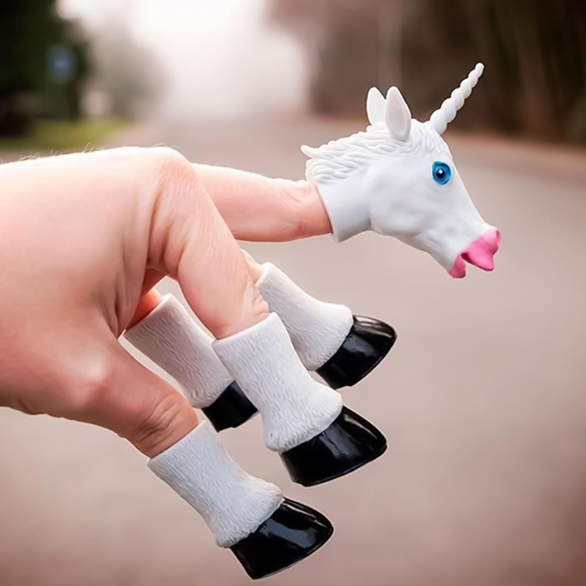 Alt View 3. Accoutrements - Handicorn Set of 5 Finger Puppets - Multi-Color.