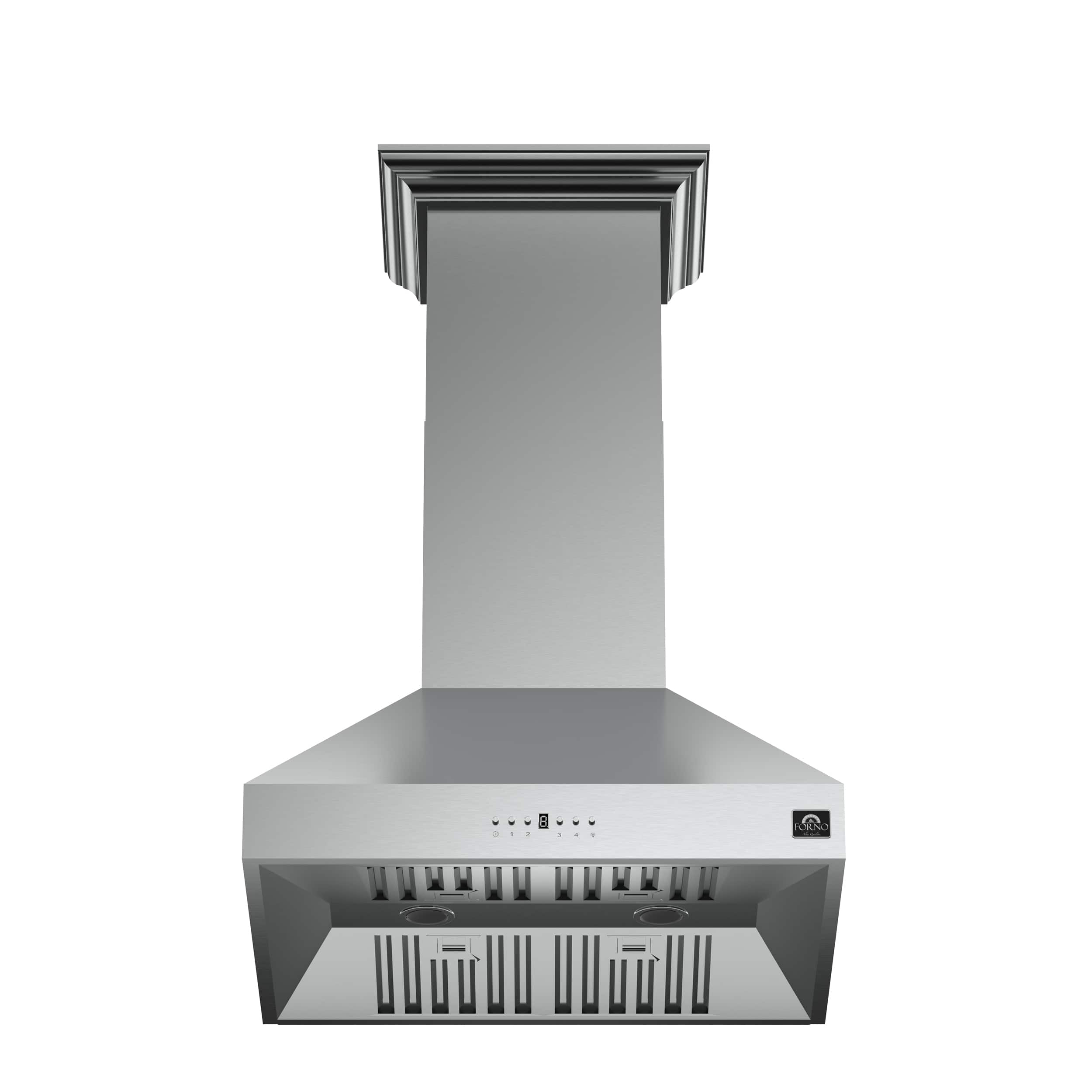 Forno Appliances - 30 inches - Externally Vented - Wall Range Hood - Silver - Front_Zoom