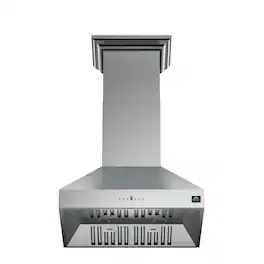 Forno Appliances - 30 inches - Externally Vented - Wall Range Hood - Silver