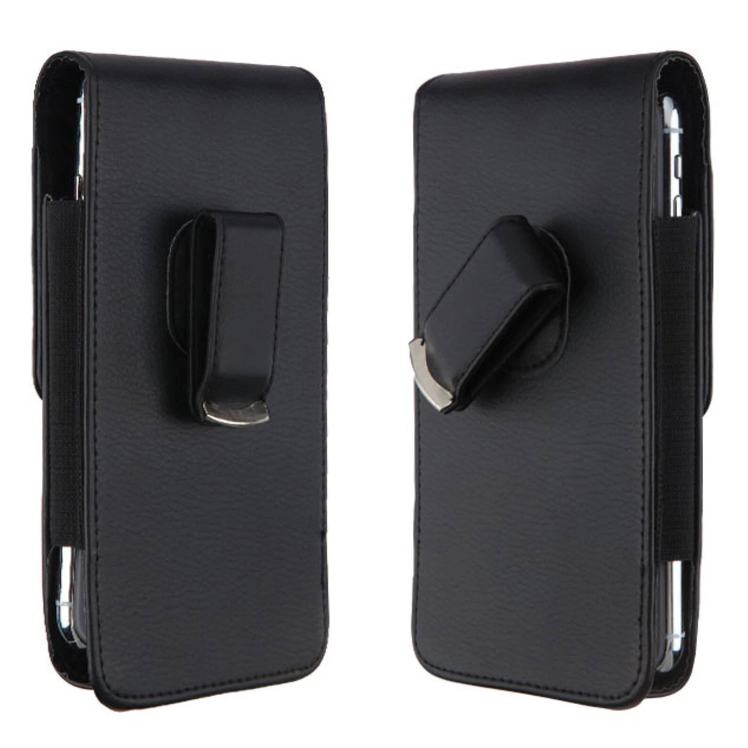 Alt View 3. Kitcheniva - Swivel Belt Clip Leather Phone Pouch Holster For Samsung Galaxy S25 Ultra - Black.