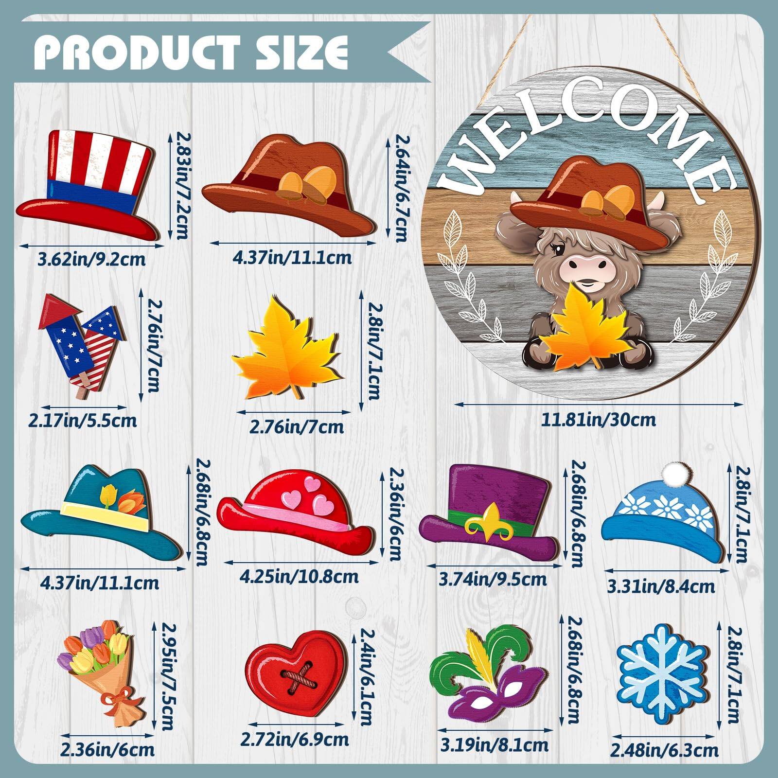 PRODUCT SIZE

- 3.62in/9.2cm
- 2.83in/7.2cm
- 4.37in/11.1cm
- 2.76in/7cm
- 2.17in/5.5cm
- 2.76in/7cm
- 2.88in/7.1cm
- 2.68in/6.8cm
- 4.37in/11.1cm
- 4.25in/10.8cm
- 3.74in/9.5cm
- 3.31in/8.4cm
- 2.95in/7.5cm
- 2.4in/6.1cm
- 2.68in/6.8cm
- 2.8in/7.1cm
- 2.72in/6.9cm
- 3.19in/8.1cm
- 2.36in/6cm
- 2.48in/6.3