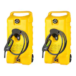 Scepter - Flo N Go Duramax 14 Gal Diesel Fuel Tank Container Pump, 2 Pack - Yellow