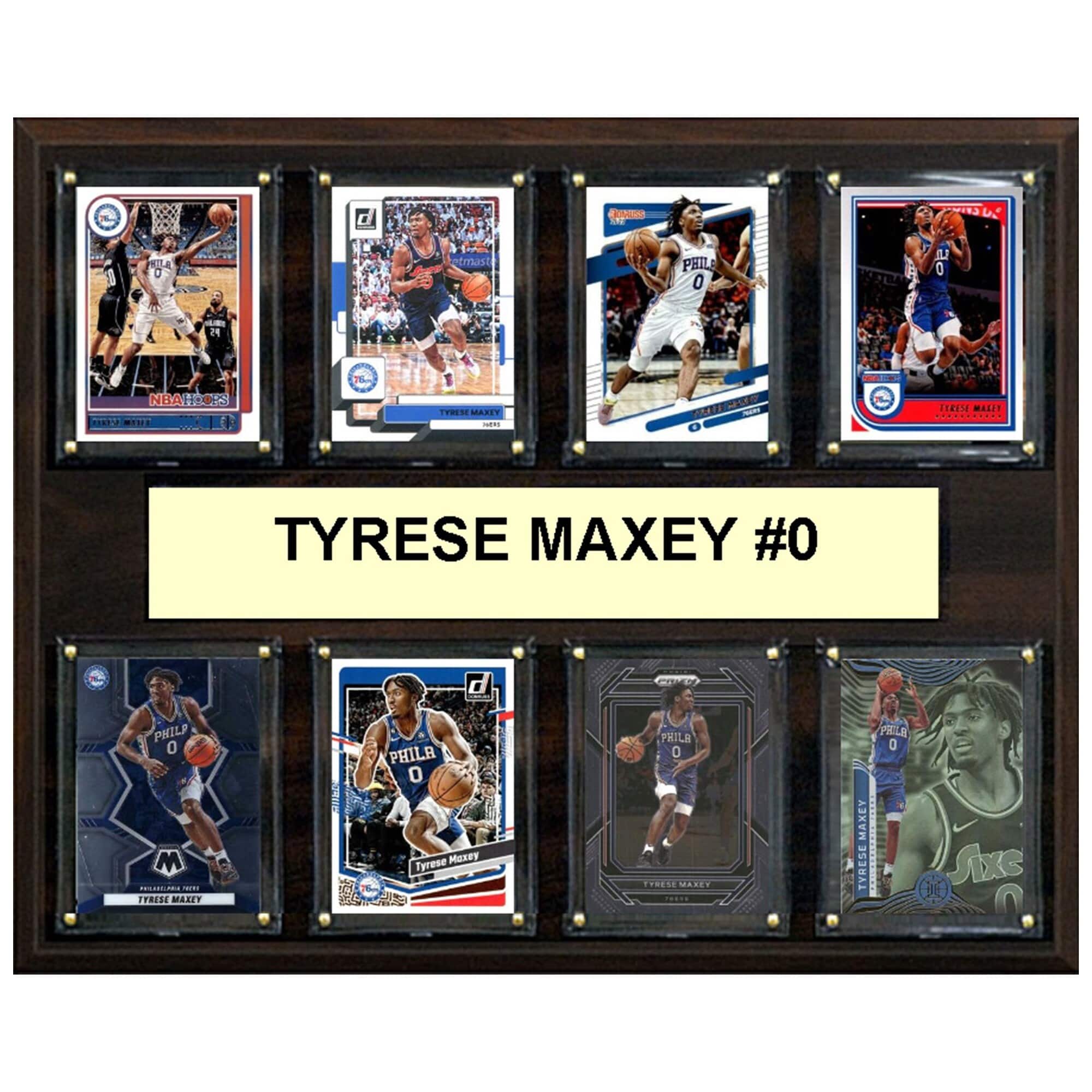 "C&I Collectibles - Tyrese Maxey Philadelphia 76ers 12"" x 15"" Trading Card Plaque - Multicolor" price history on PriceWatchPro