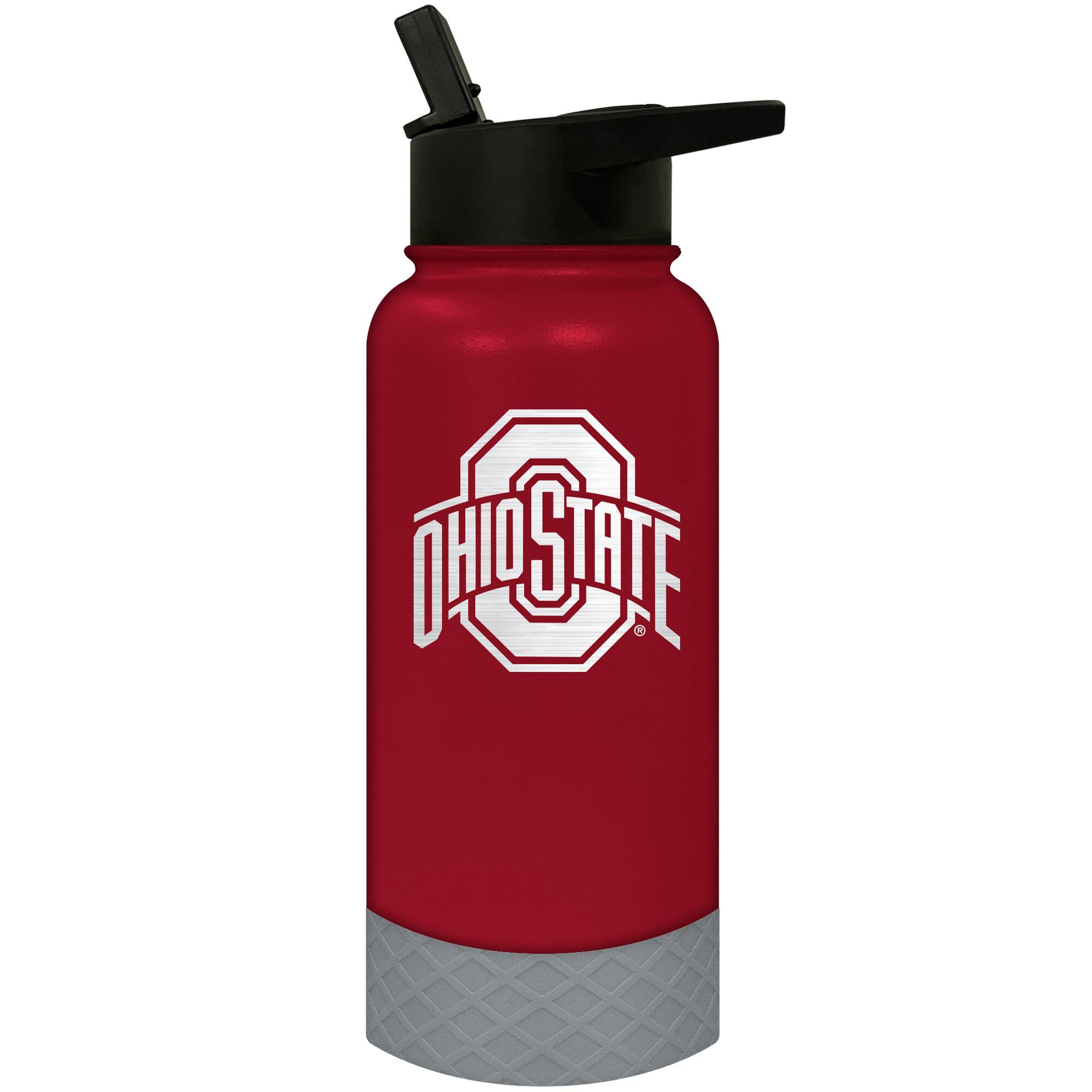 Front. Great American Products - Ohio State Buckeyes 32oz. Logo Thirst Hydration Water Bottle - Multicolor.