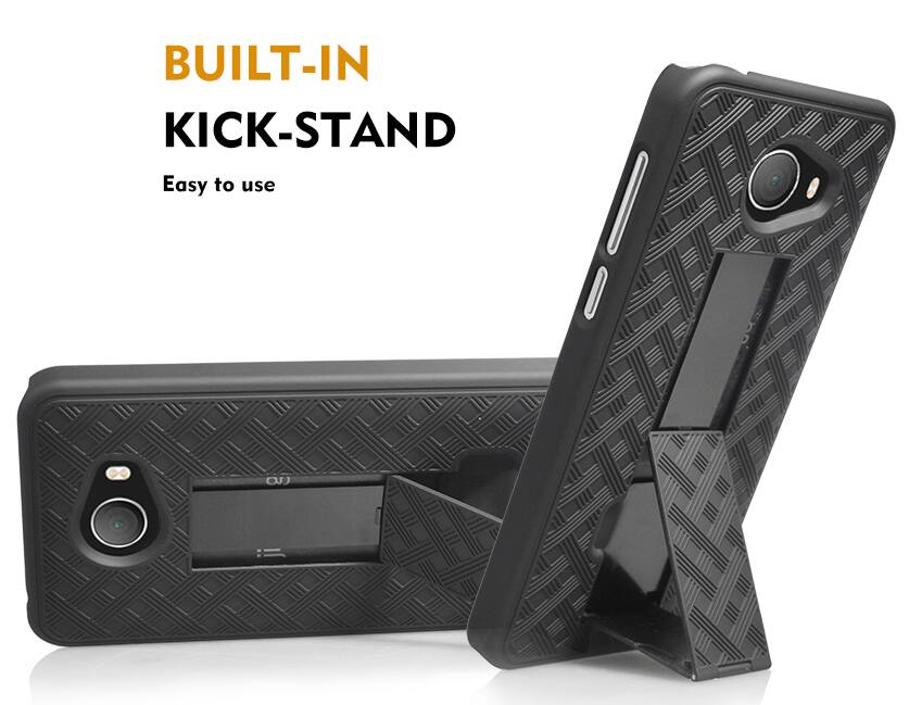 BUILT-IN KICK-STAND  
Easy to use
