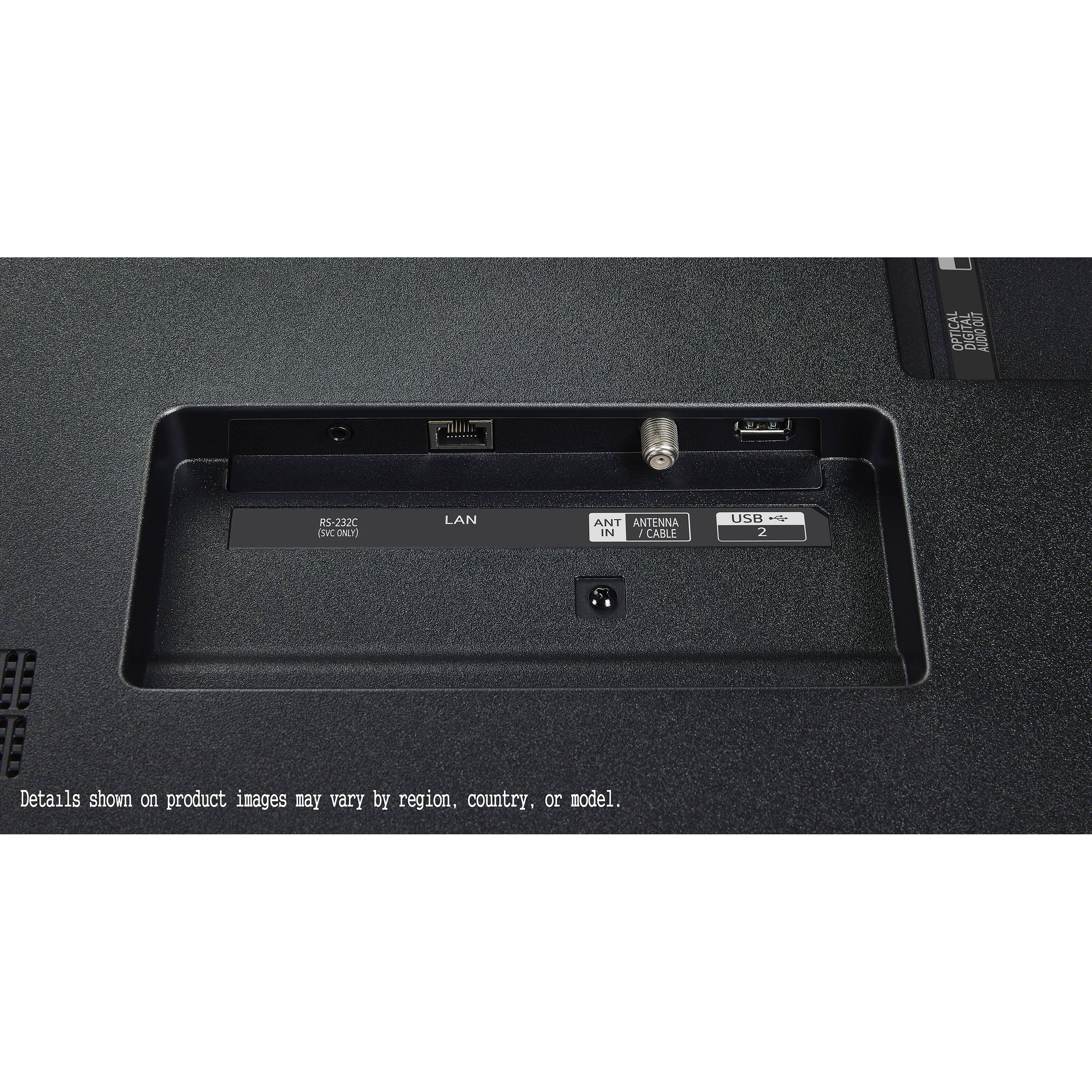 The text on the image is grouped as follows:

1. CUT OPTICAL DIGITAL ALDO A RS-232C NLONLT LAN ANT ANTENNA IN 1 CABLE USB eni 2
2. Details shown on product images may vary by region, country, or model.