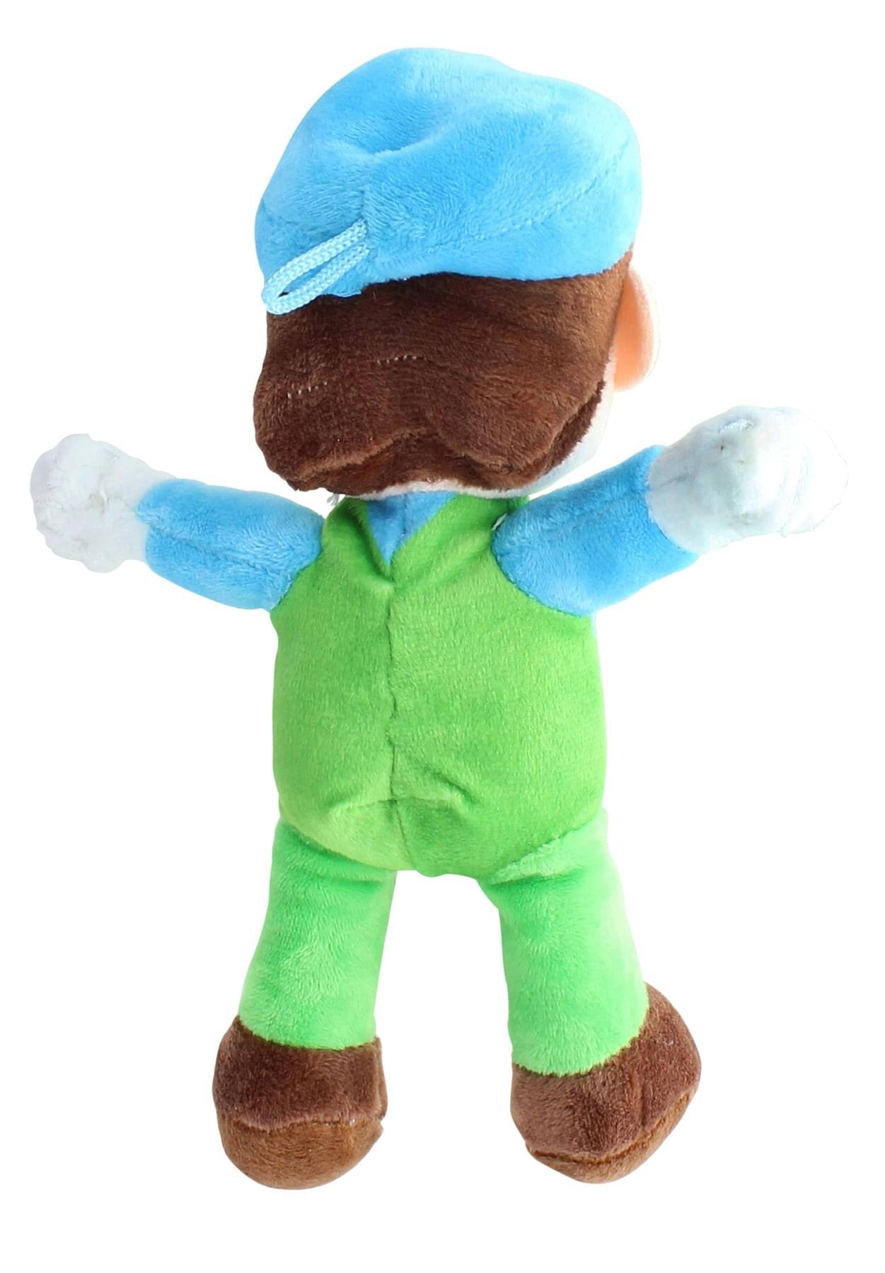 Alt View 10. Super Mario Bros. - Super Mario 8.5 Inch Character Plush | Ice Luigi - Blue.