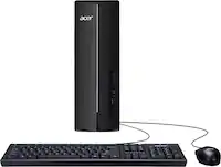 Acer - Aspire XC-1715 Desktop- Intel Processor N150 - 512GB M.2 2280 PCIe SSD-8GB DDR5 Memory - Black - Front_Zoom