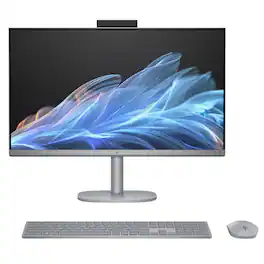 HP - Refurbished Excellent - OmniStudio 27-CS0000 27" FHD Touch Intel Ultra 5 16GB DDR5 256GB SSD Intel Arc Windows 11 Home All-in-One Desktop - Gray