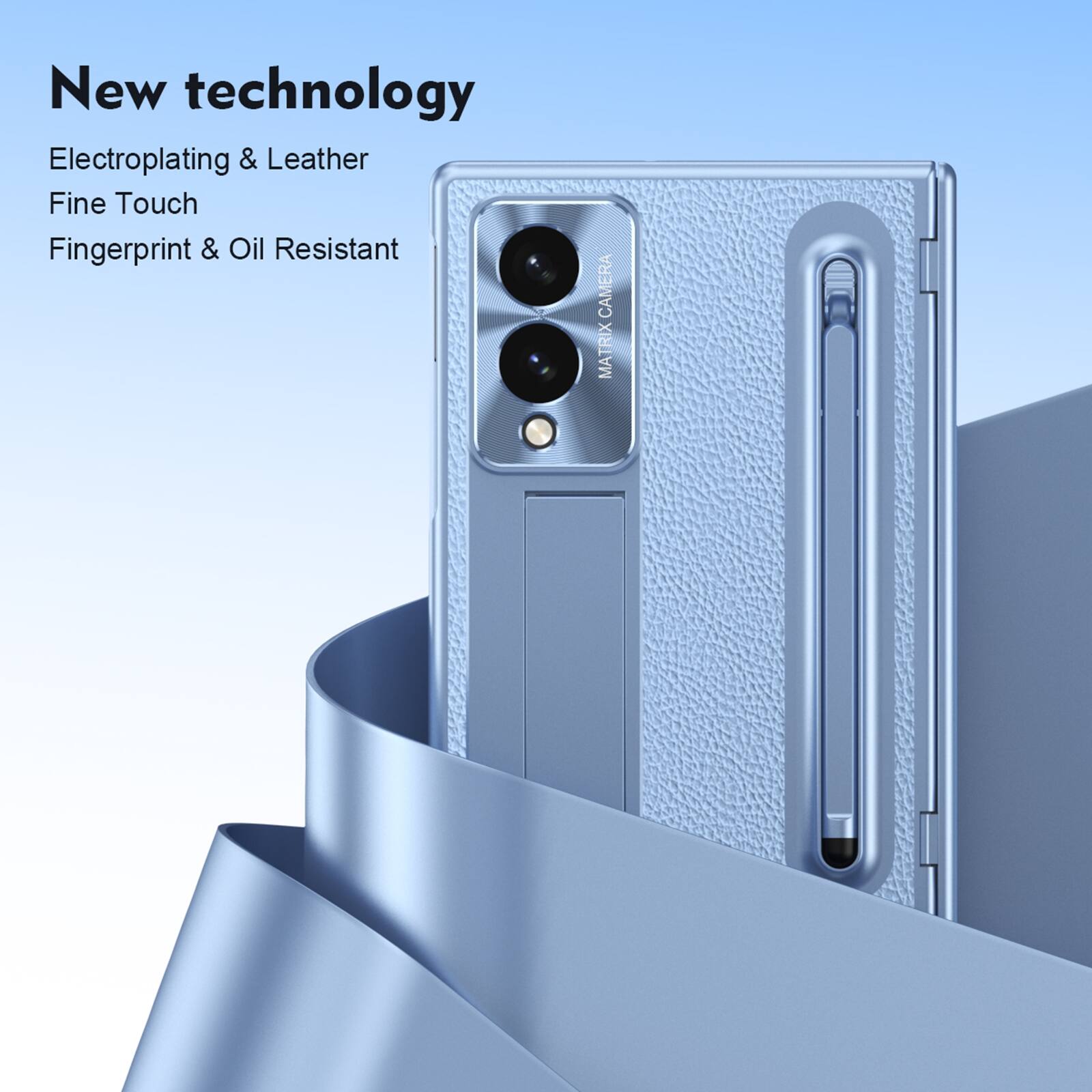 New technology  
Electroplating & Leather  
Fine Touch  
Fingerprint & Oil Resistant  
CAMERA MATRIX