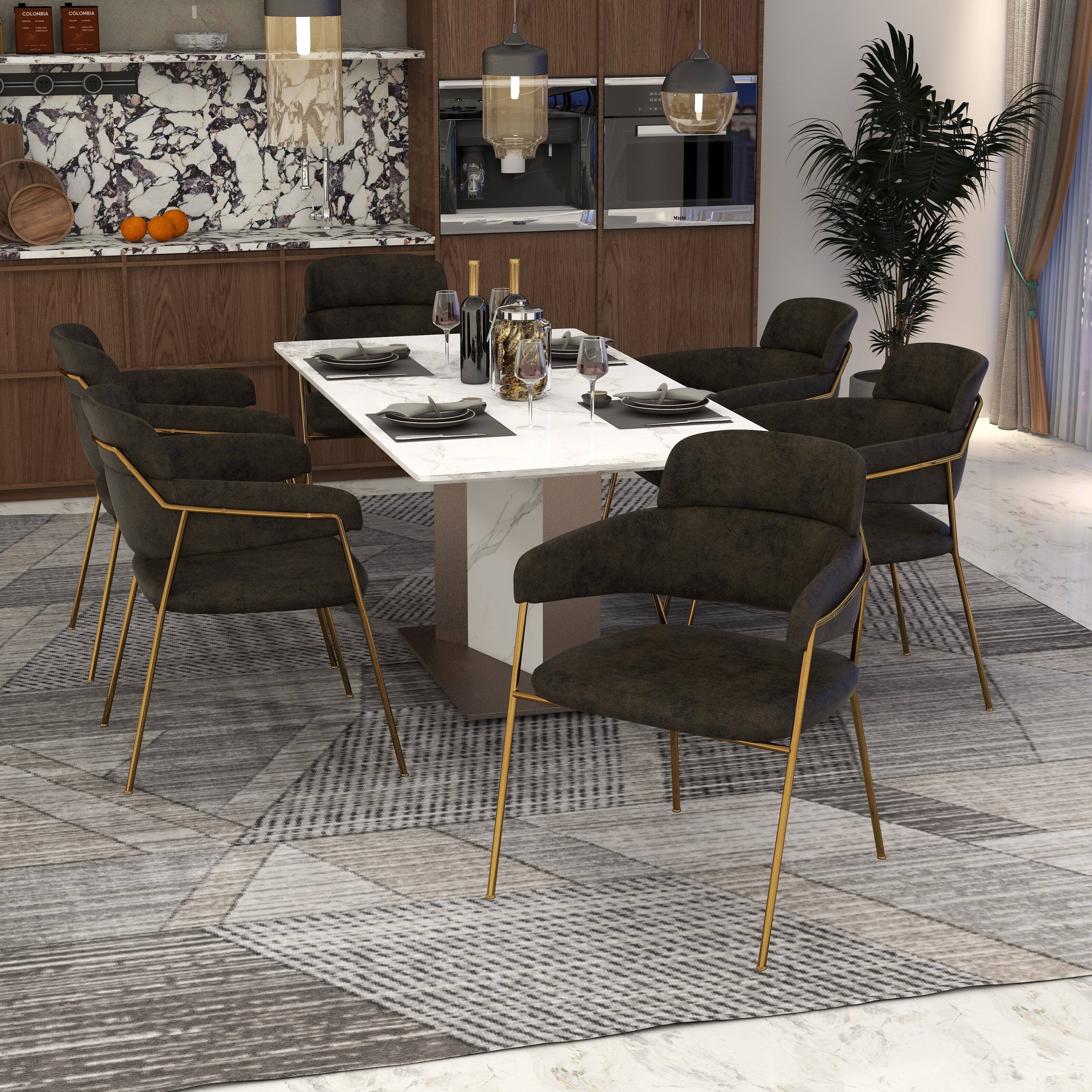 Left. LeisureMod - Axis 2-PCS Contemporary Leather Dining Side Chair with Ergonomic Curved Backrest - Charcoal.