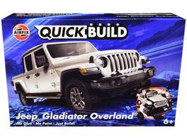 Skill 1 Model Kit Jeep Gladiator (JT) Overland Snap Together Model by Airfix Quickbuild - Silver
