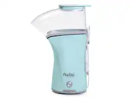 Presto - 04867 Poplite Plus Hot Air Popcorn Popper, 18 Cups, Built-In Measuring Cup, Melts Butter - Aqua