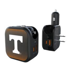 Keyscaper - Tennessee Volunteers 2-in-1 USB A/C Charger - Black