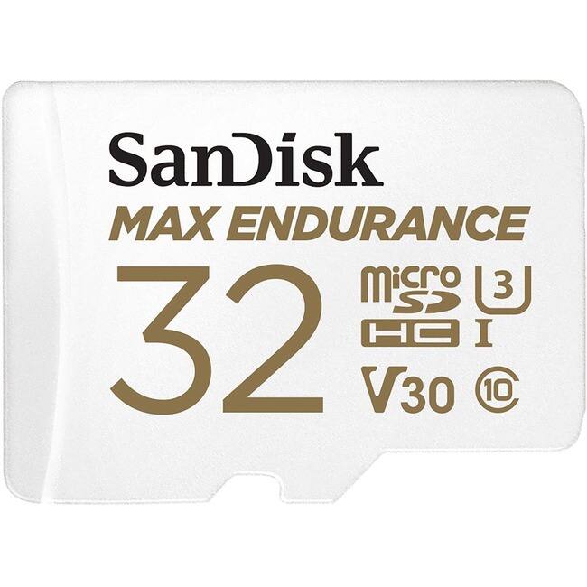 SanDisk MAX ENDURANCE  
32GB  
microSDHC I  
V30  
10