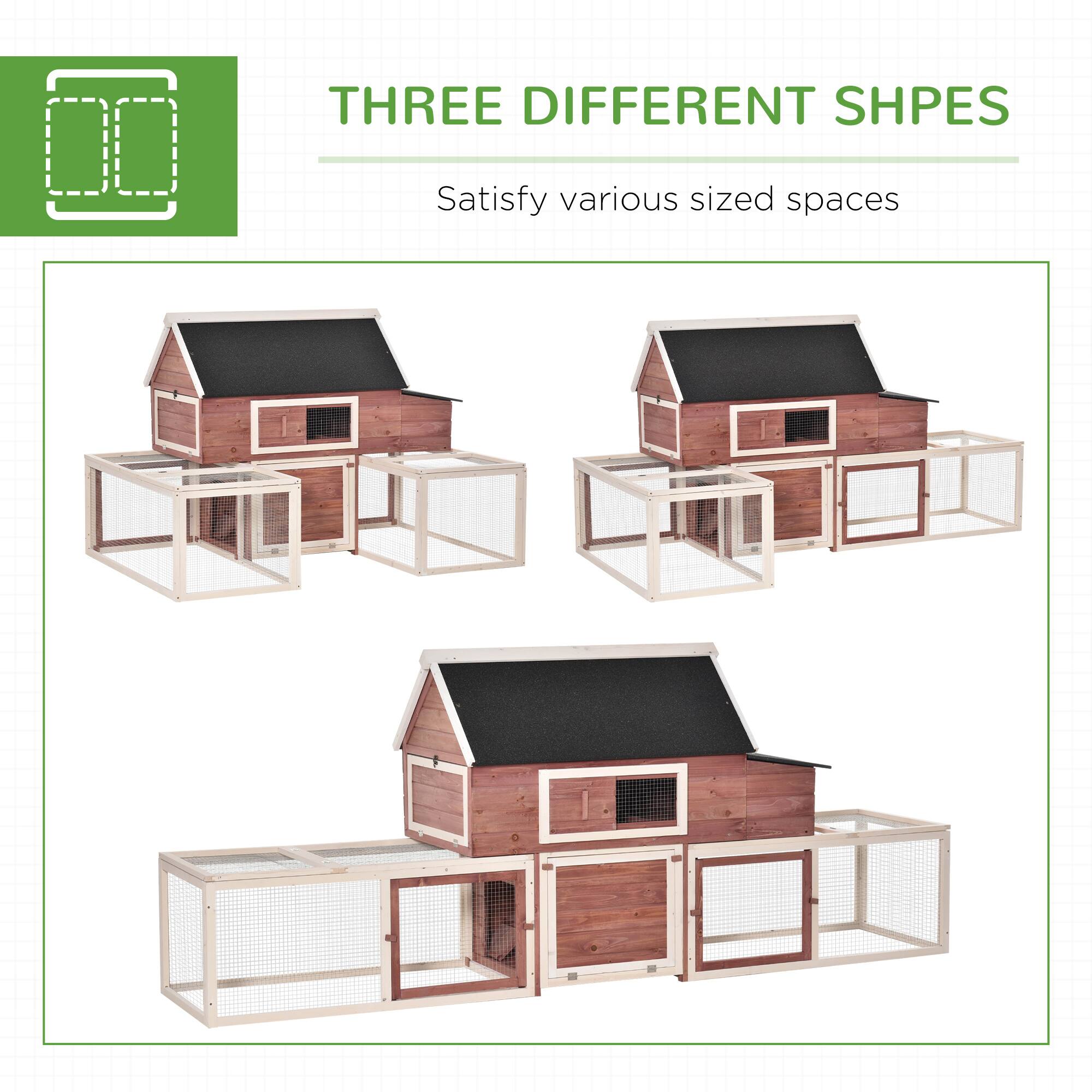 THREE DIFFERENT SHAPES  
Satisfy various sized spaces