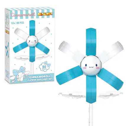 Cinnamoroll OCKEANFY 12+ 80 PCS Cinnamoroll RCL E5E E 80 PIECES CINNAMOROLL BUILDING SET FLOWER