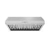 Front. Thor Kitchen - 30 Inch Convertible Undercabinet Range Hood in Stainless Steel - Stainless steel.