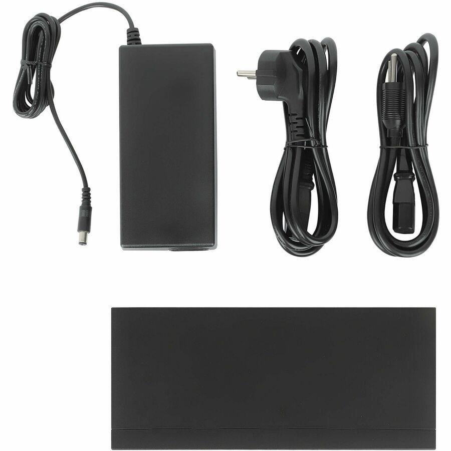 Alt View 7. Tripp Lite - Eaton Tripp Lite Series 8-Port 2.5 Gbps Desktop Gigabit Ethernet Unmanaged Switch with PoE+ Pass-Through, 100W, Metal - Black.