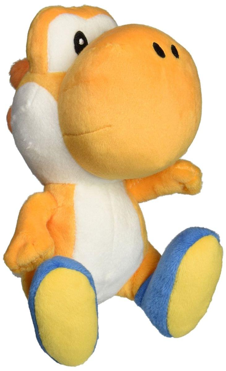 Front. Little Buddy - Super Mario Bros. 6" Plush: Orange Yoshi - Orange.