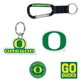 WinCraft - Oregon Ducks 5-Pack Key Ring and Fridge Magnet Set - Multicolor
