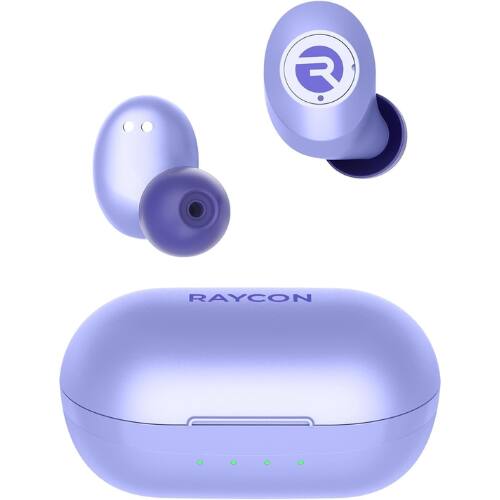 Front. Raycon - Raycon Everyday Earbuds Classic True Wireless Bluetooth Earbuds with Mic, ANC, Stereo Sound, 32-Hour Playtime (Purple).