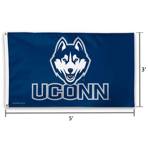 Alt View 1. WinCraft - UConn Huskies 3' x 5' Deluxe Flag - Multicolor.
