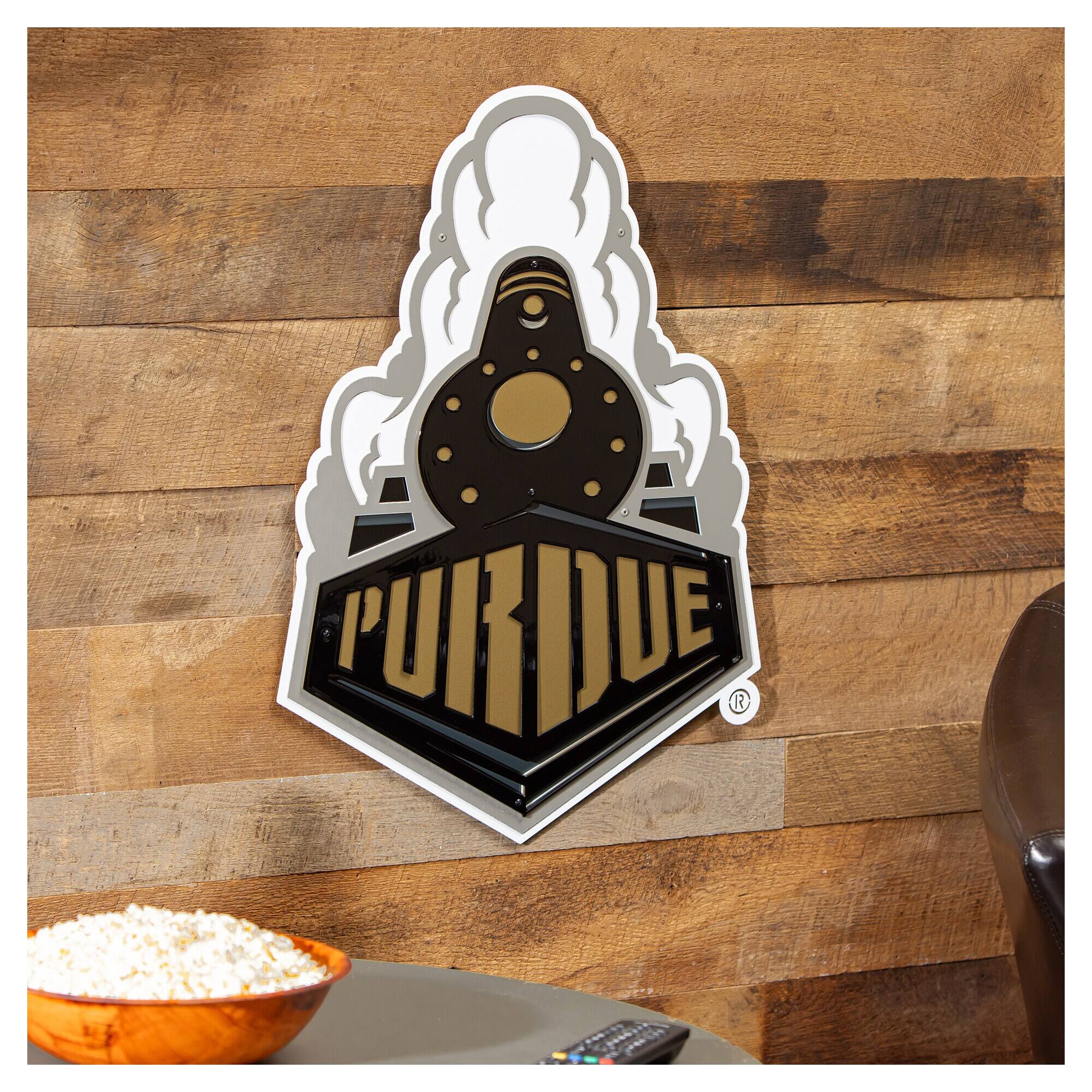 Alt View 1. Evergreen Enterprises - Purdue Boilermakers 23" Layered Metal Wall Art Sign - Multicolor.