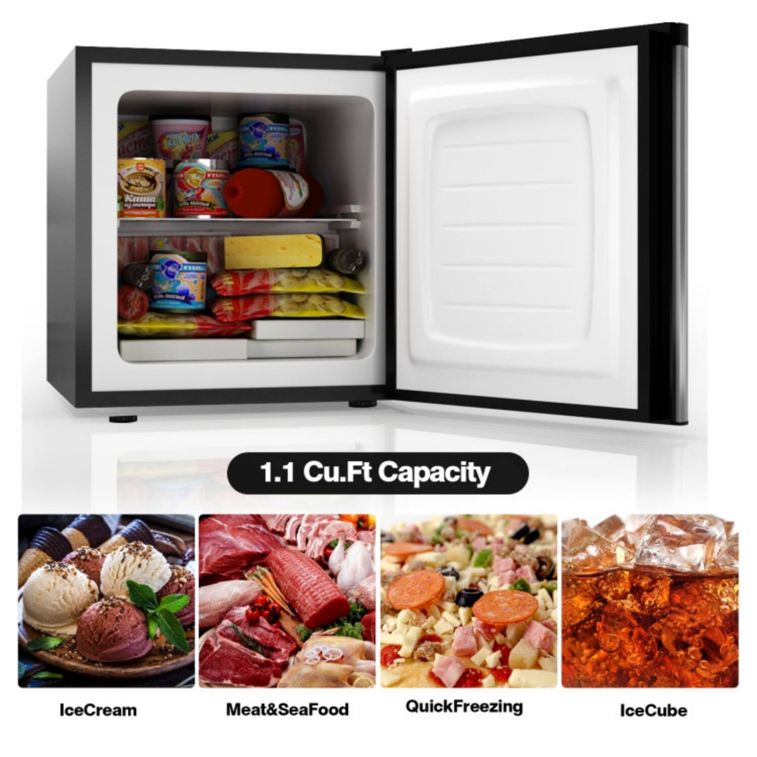 K K c en Kennen - 1.1 Cu.Ft Capacity IceCream Meat&SeaFood QuickFreezing IceCube