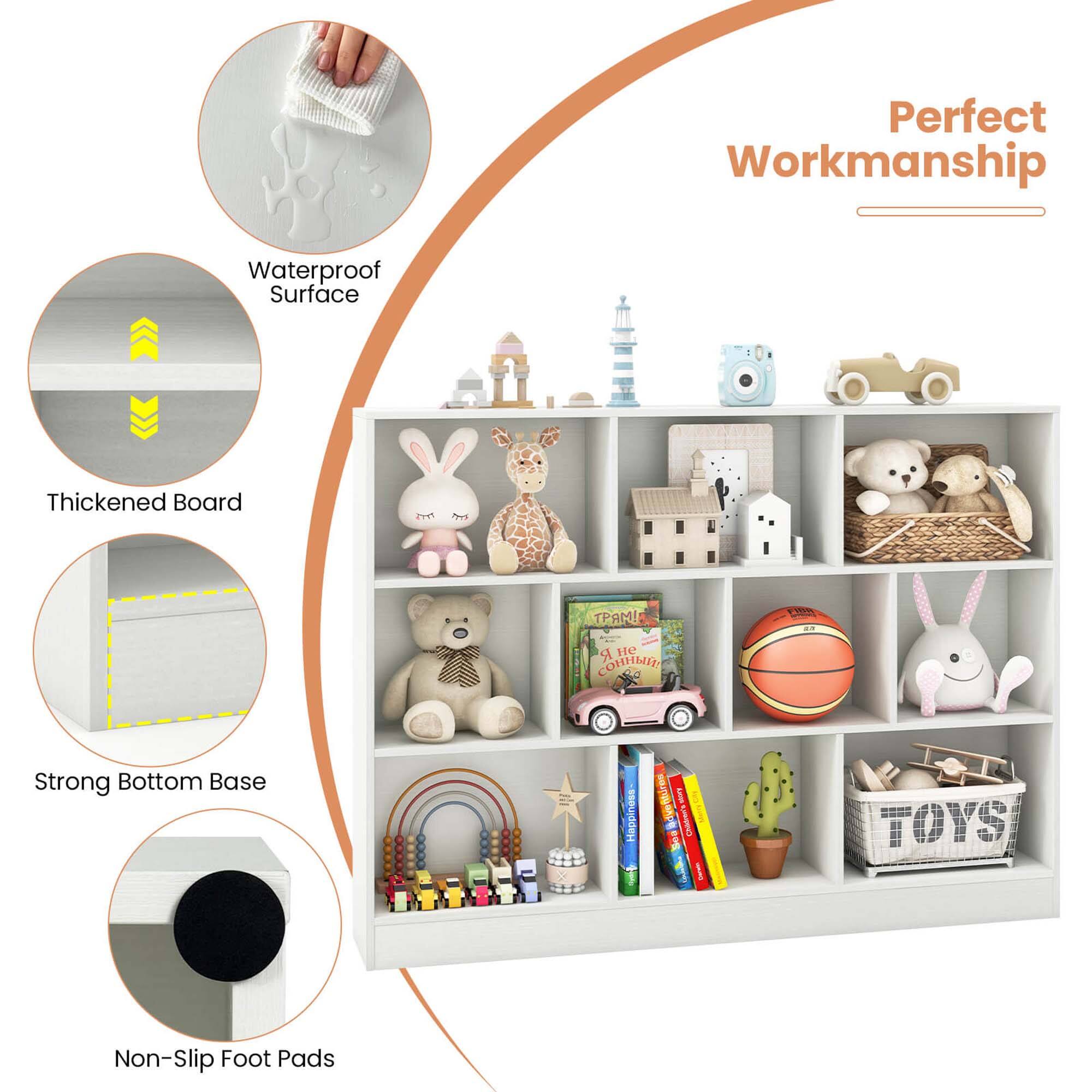 Perfect Workmanship Waterproof Surface Thickened Board Non-Slip Foot Pads Strong Bottom Base Happiness Toy Shelf