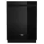 Front. Whirlpool - 24" Top Control Built-In Stainless Steel Tub Dishwasher with 3rd Rack, Large Capacity, 47 dBA - Black.