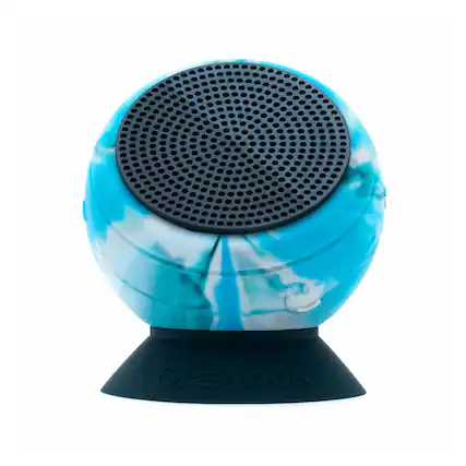 Front. Speaqua - Barnacle Pro 2.0 Portable Waterproof Bluetooth Speaker with Built in Storage (2,000 songs) - Tidal Blue.