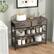 Alt View 1. Costway - Console Entryway Table Sofa Side Table with Folding Fabric Drawer - Gray.