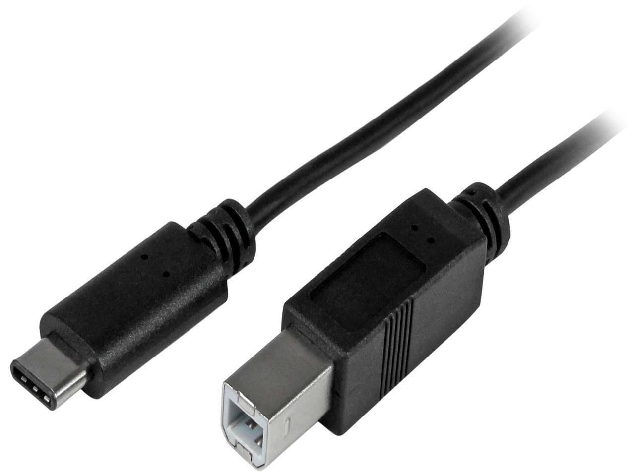Front. StarTech.com - StarTech USB2CB2M 2m USB C to B Cable - USB 2.0 Printer Cable.